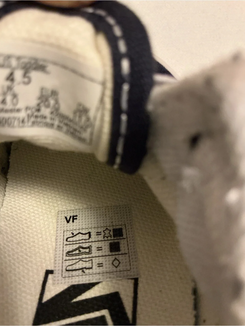 Vans Kids Navy and White Low-Top Sneakers